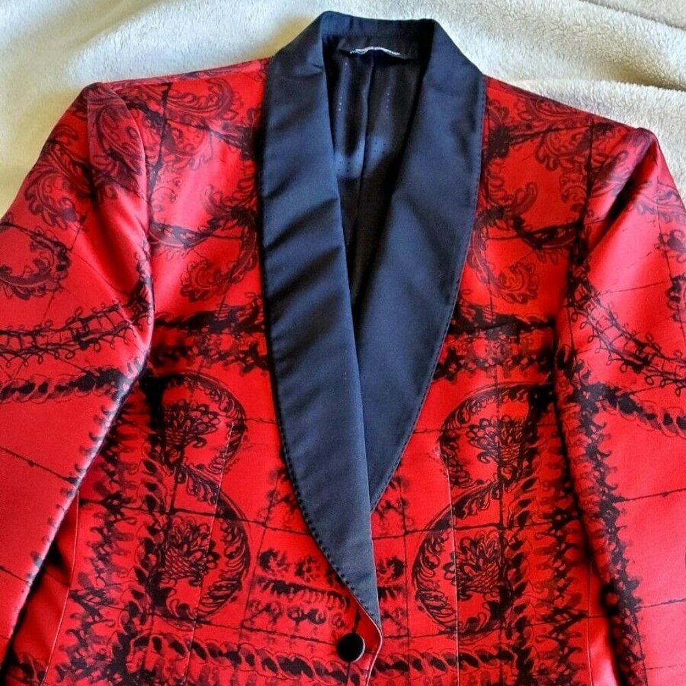 Dolce Gabbana Mens Suit Runway Silk Torero Spanish